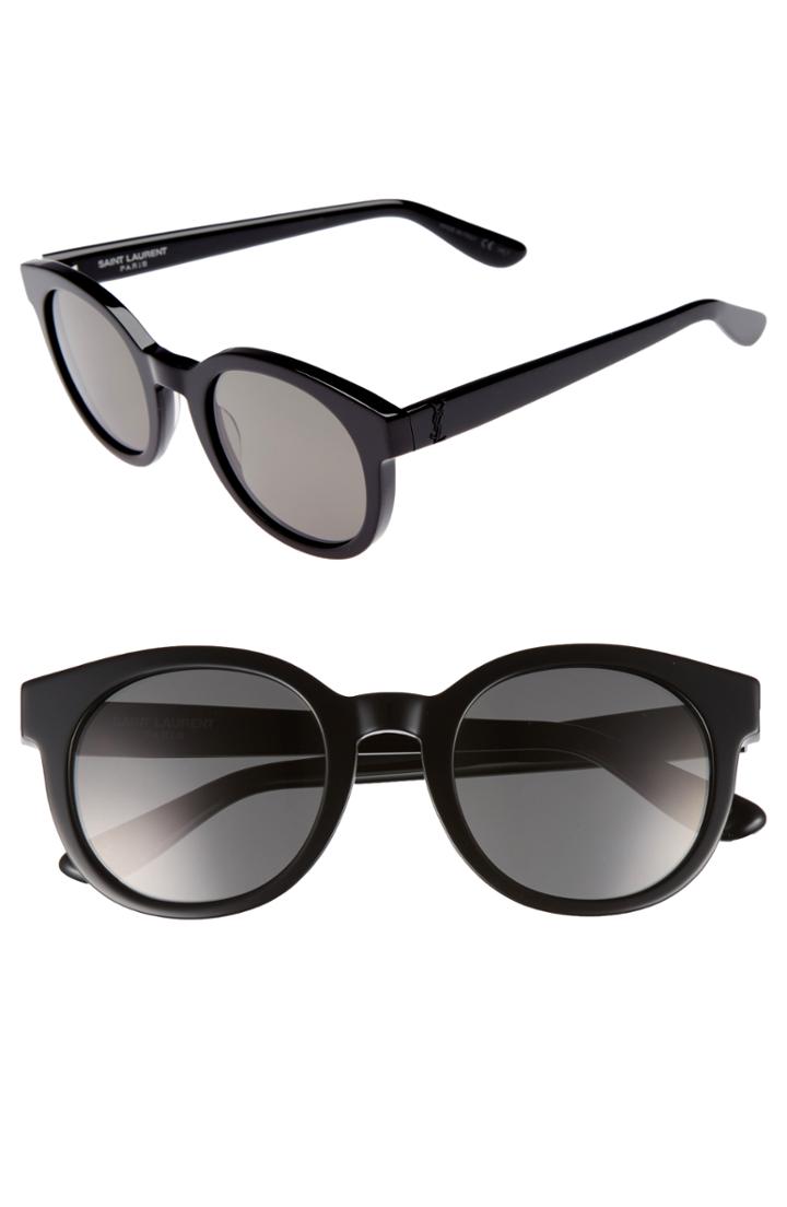 Women's Saint Laurent 51mm Round Sunglasses -