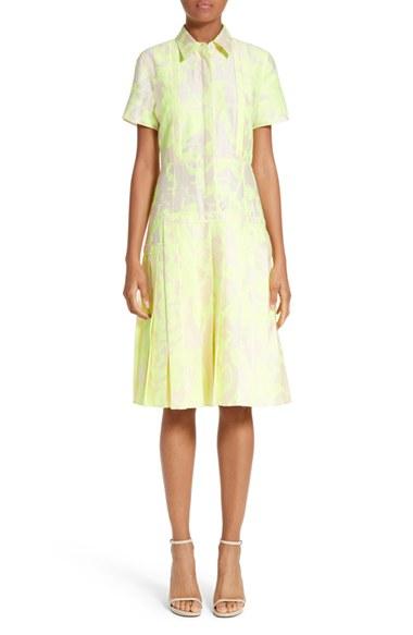 Women's Jason Wu Pleated Fil Coupe Shirtdress