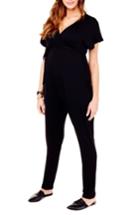 Women's Ingrid & Isabel Crossover Maternity Jumpsuit - Black