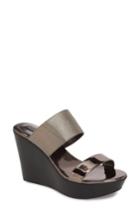 Women's Charles By Charles David Fighter Platform Mule Sandal M - Metallic