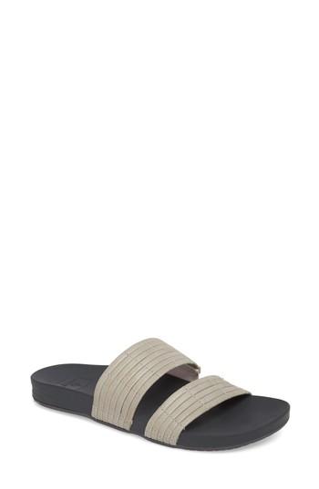 Women's Reef Cushion Bounce Slide Sandal M - Metallic