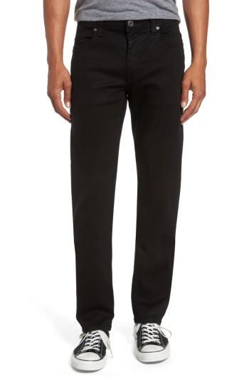 Men's Fidelity Denim Jimmy Lumina Slim Straight Leg Twill Pants X 34 - Black