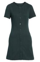 Women's Theory Easy Snap Textured Dress, Size - Green