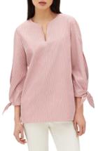Women's Lafayette 148 New York Khloe Split Sleeve Blouse - Pink