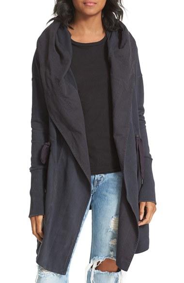 Women's Free People Brentwood Cotton Cardigan - Black