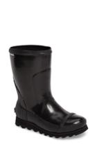 Women's Sorel Joan Glossy Short Rain Boot M - Black