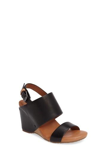 Women's Gentle Souls Inka Wedge Sandal .5 M - Black