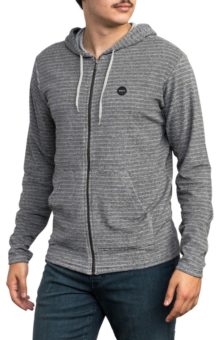 Men's Rvca Super Marle Zip Hoodie, Size - Blue