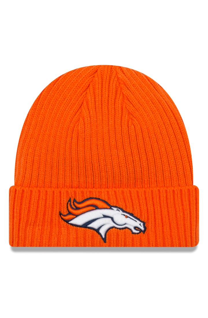 Men's New Era Cap Core Logo Beanie - Orange