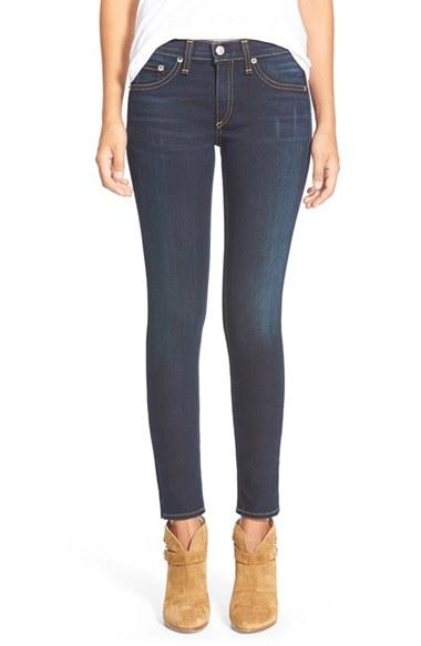 Women's Rag & Bone/jean Skinny Stretch Jeans - Blue