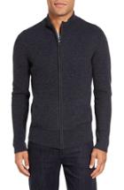 Men's Velvet By Graham & Spencer Kase Mock Neck Front Zip Cashmere Sweater