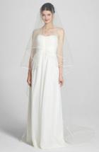 Wedding Belles New York 'mable' Two-tier Satin Trim Cathedral Veil
