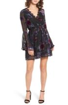 Women's Dee Elly Burnout Velvet Bell Sleeve Dress