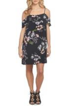 Women's 1.state Cold Shoulder Shift Dress, Size - Black