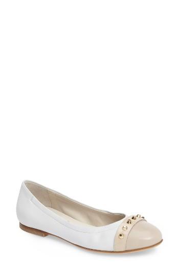 Women's Agl Studded Ballet Flat Us / 34eu - White