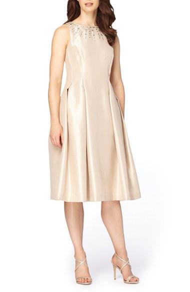 Women's Tahari Embellished Fit & Flare Dress