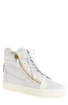 Men's Giuseppe Zanotti Snake Embossed High Top Sneaker