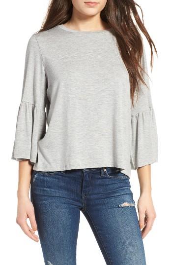 Women's Leith Ruffle Sleeve Blouse - Grey