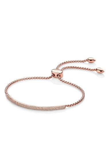 Women's Monica Vinader Stellar Diamond Mini Bar Bracelet