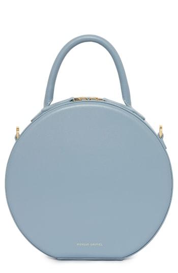 Mansur Gavriel Leather Circle Crossbody Bag - Blue