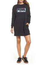 Women's Puma Fusion Sweatshirt Dress - Black