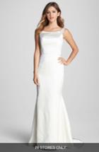 Women's Caroline Devillo 'lauren' Silk Trumpet Dress