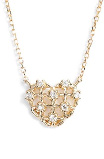 Women's Dana Rebecca Designs Jacquie C Diamond Heart Pendant Necklace