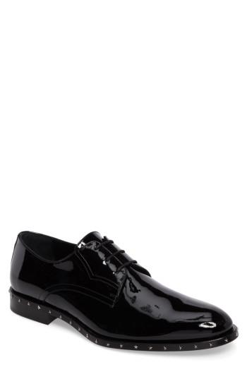 Men's Jimmy Choo Studded Plain Toe Derby Us / 40eu - Black