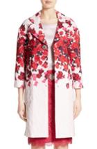 Women's St. John Collection Mira Floral Jacquard Topper - Red