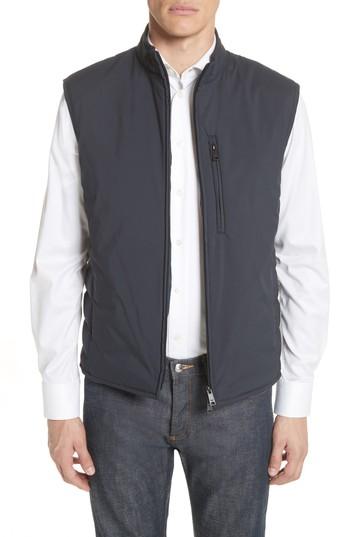 Men's Emporio Armani Quilted Microfiber Vest Us / 50 Eu R - Blue