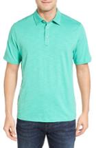 Men's Tommy Bahama 'portside Player Spectator' Regular Pima Cotton Polo - Green
