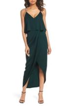 Women's Shona Joy Luxe Frill Tulip Hem Maxi Dress - Green