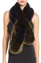 Women's Ted Baker London Faux Fur Stole, Size - Blue