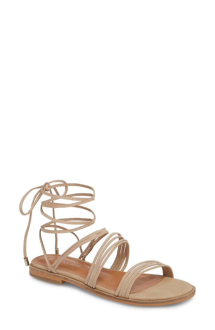 Women's Alias Mae Theory Strappy Flat Sandal Us / 36eu - Beige