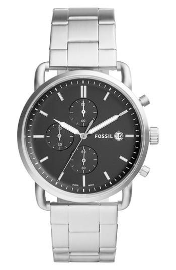 Men's Fossil The Commuter Chronograph Bracelet Watch, 42mm