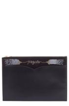 Olympia Le-tan Medium Embellished Leather Zip Pouch -