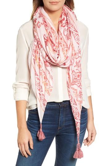 Women's Caslon Print Pareo, Size - Pink