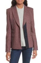 Women's Veronica Beard Sterling Grosgrain Trim Jacket