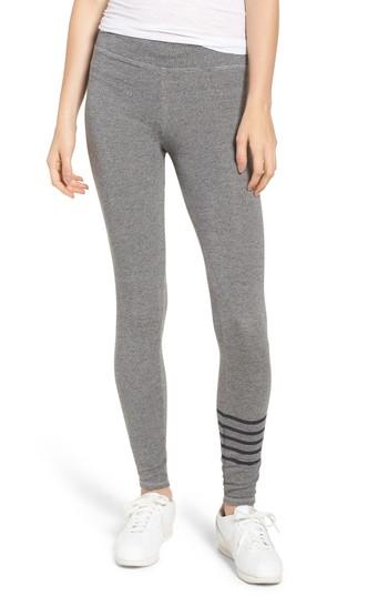 Women's Sundry Stripe Yoga Pants - Grey