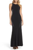 Women's Adrianna Papell Embellished Gown - Black