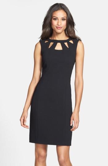 Women's Eliza J Cutout Detail Sheath Dress - Black