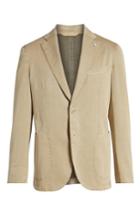 Men's L.b.m. 1911 Classic Fit Cotton & Silk Blazer Us / 56 Eu R - Beige