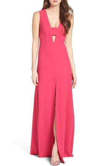 Women's Jill Jill Stuart Cutout Crepe Gown - Pink