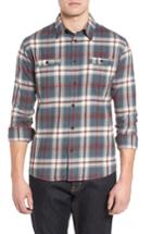 Men's Quiksilver Waterman Collection Raleigh Plaid Flannel Sport Shirt - Black