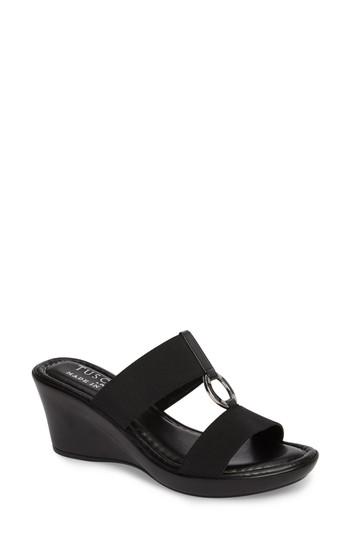 Women's Tuscany By Easy Street Marietta Slide Sandal N - Black