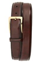 Men's Johnston & Murphy Basic Smooth Leather Belt - Burgundy