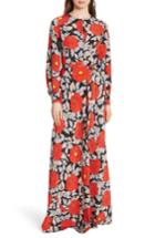 Women's Diane Von Furstenberg Waist Tie Silk Maxi Dress - Red