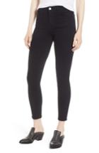 Women's Current/elliott The Stiletto High Waist Ankle Skinny Jeans - Black