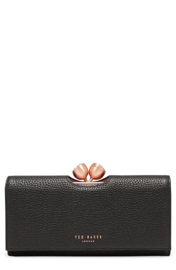 Women's Ted Baker London Pebbled Leather Matinee Wallet -