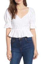 Women's The Fifth Label Currency Puff Sleeve Top, Size - White